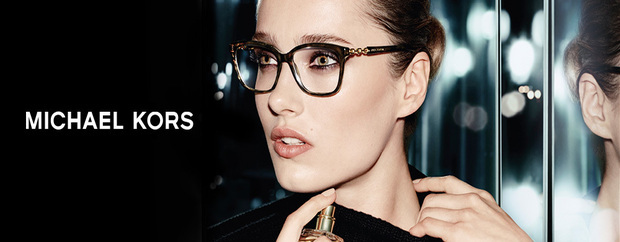 A promotional photo for Michael Kors designer eye wear, sold at Forsight Eyewear in Hamilton